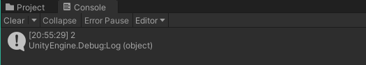 Unity Console Output - 2